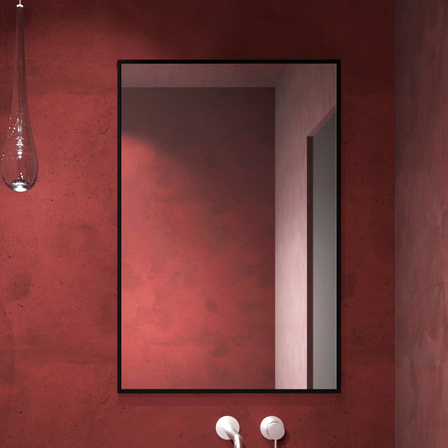 Baltica Design Tiny Border Straight lustro 60x90 cm prostokątne czarny - Wysyłka w 24h