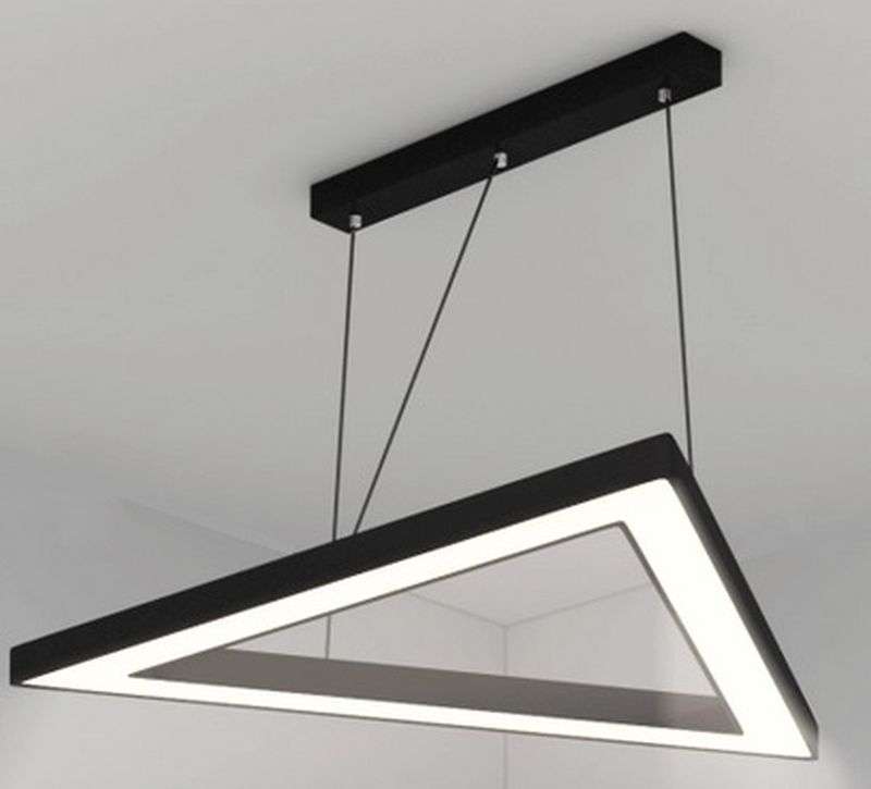 zoomLED Trójkąt lampa wisząca 1x75W czarna