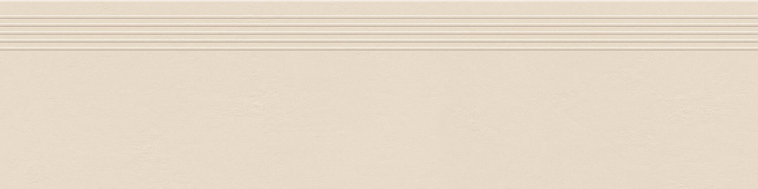 Tubądzin Industrio Ivory stopnica 119,8x29,6 cm beżowa