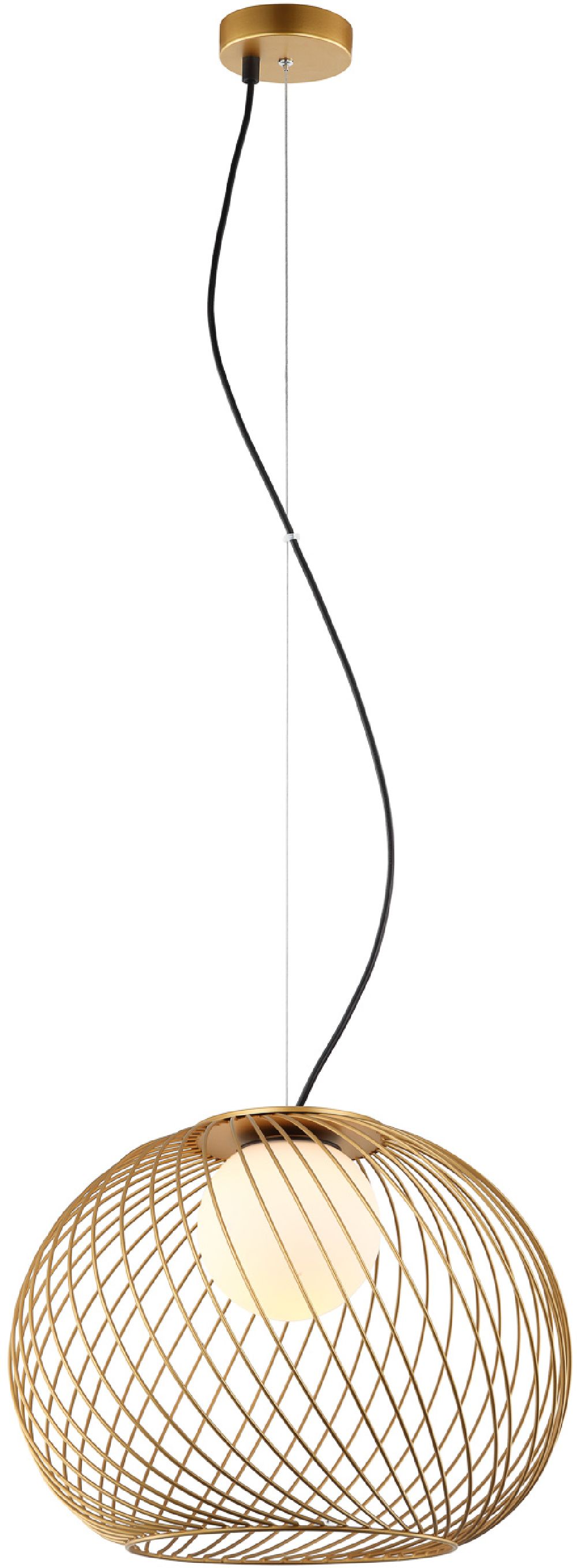 Italux Clarisa lampa wisząca 1x40 W złota MDM-3842-1 GD