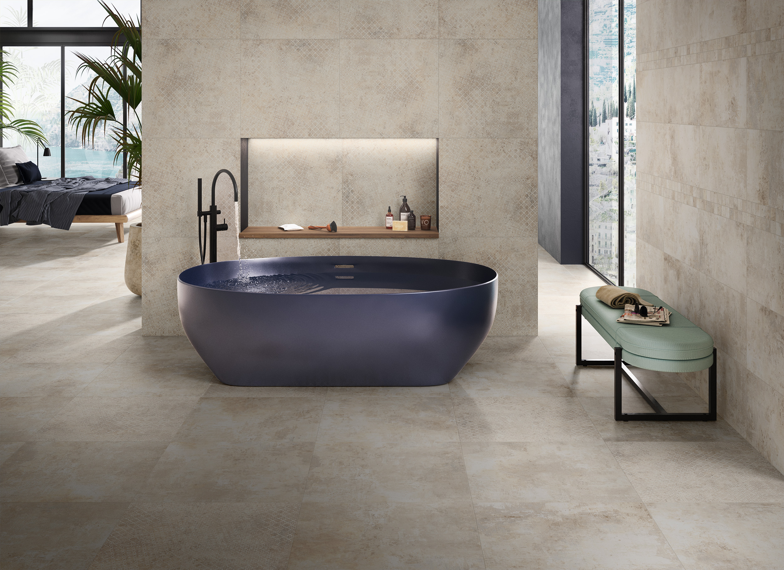 Sintesi Paint Beige płytka ścienno-podłogowa 119,8x60 cm beżowy mix kolorów