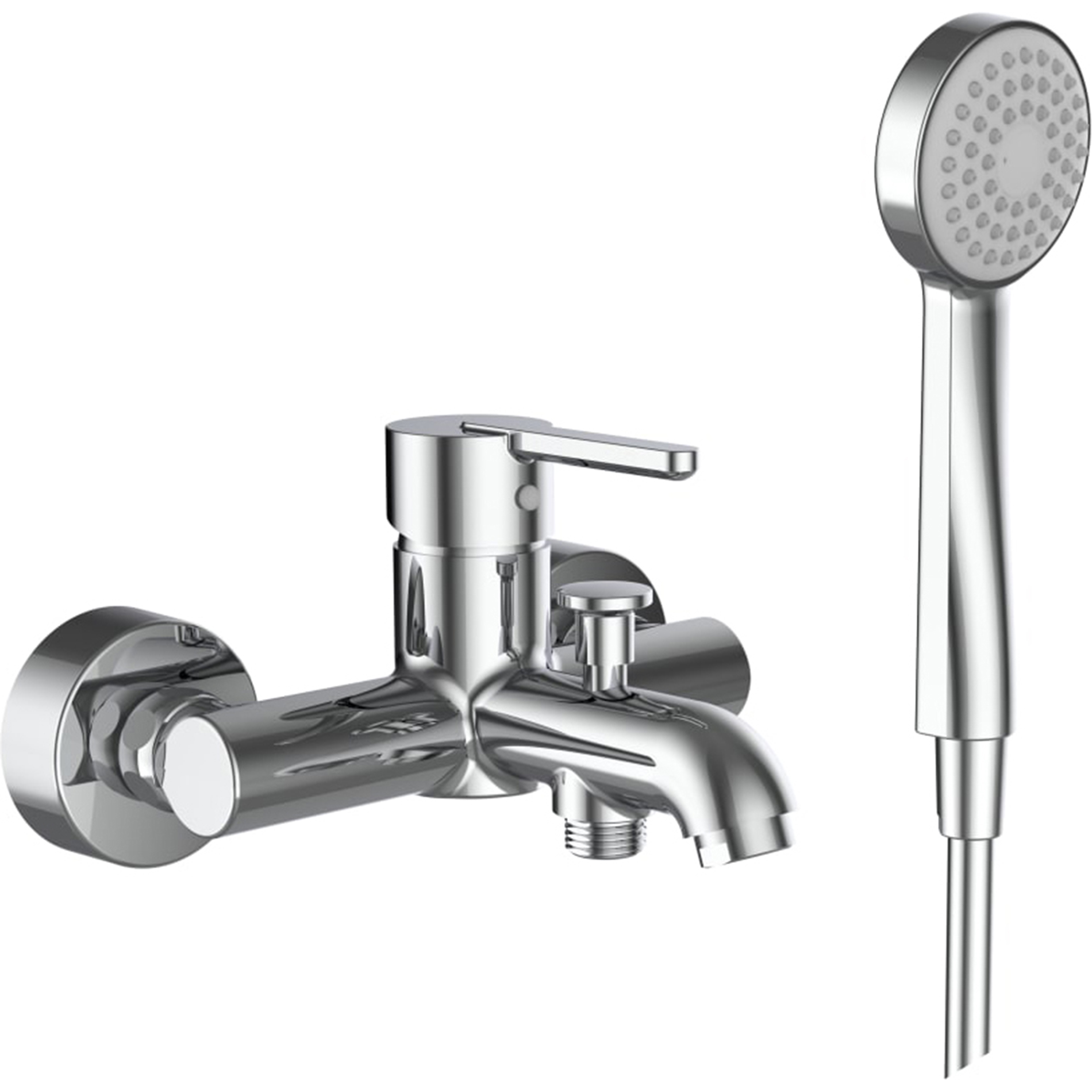 Laufen Lua bateria wannowo-prysznicowa ścienna chrom H3210810041311