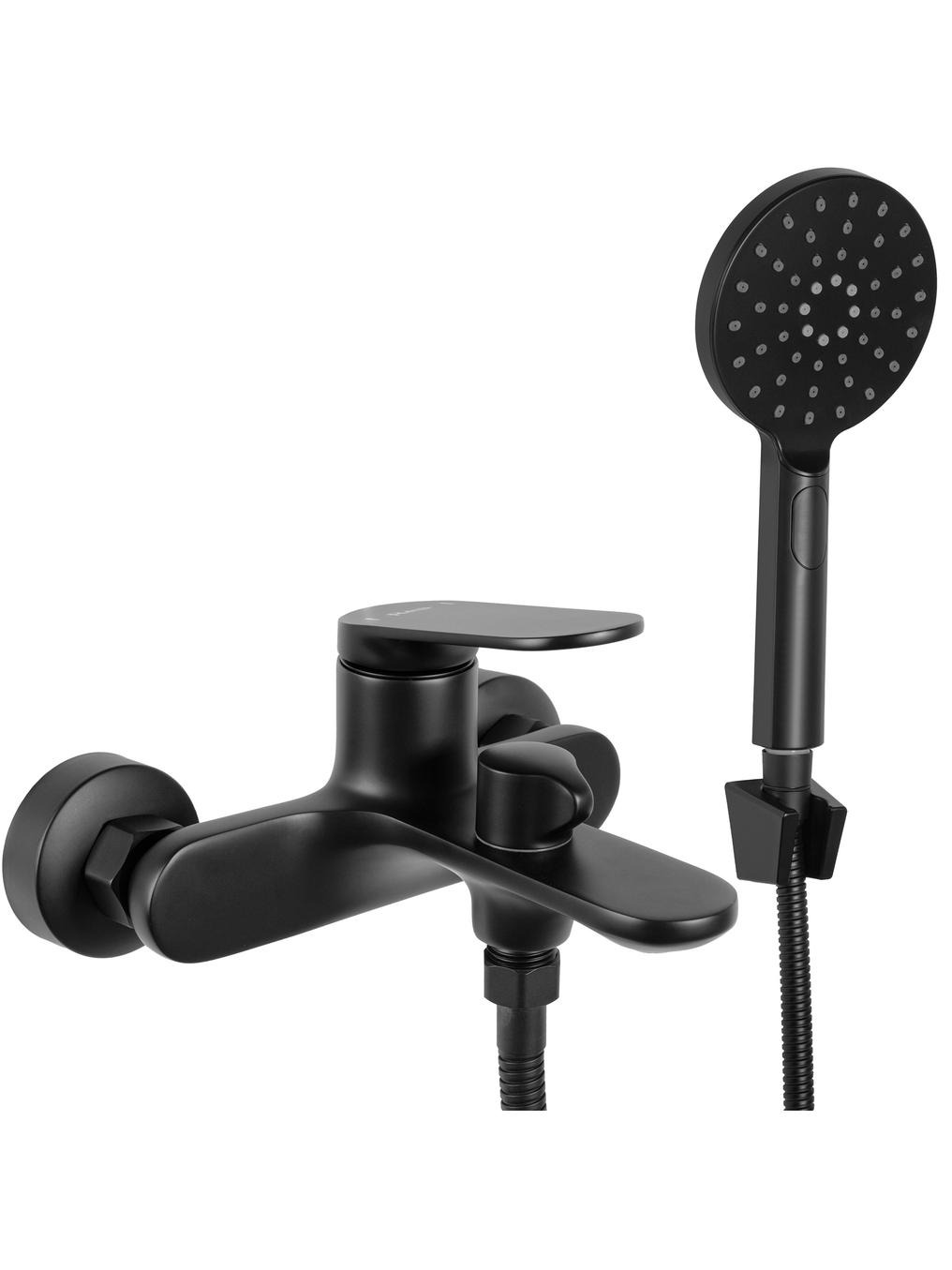 Rea Marco bateria wannowo-prysznicowa ścienna czarna REA-B5941