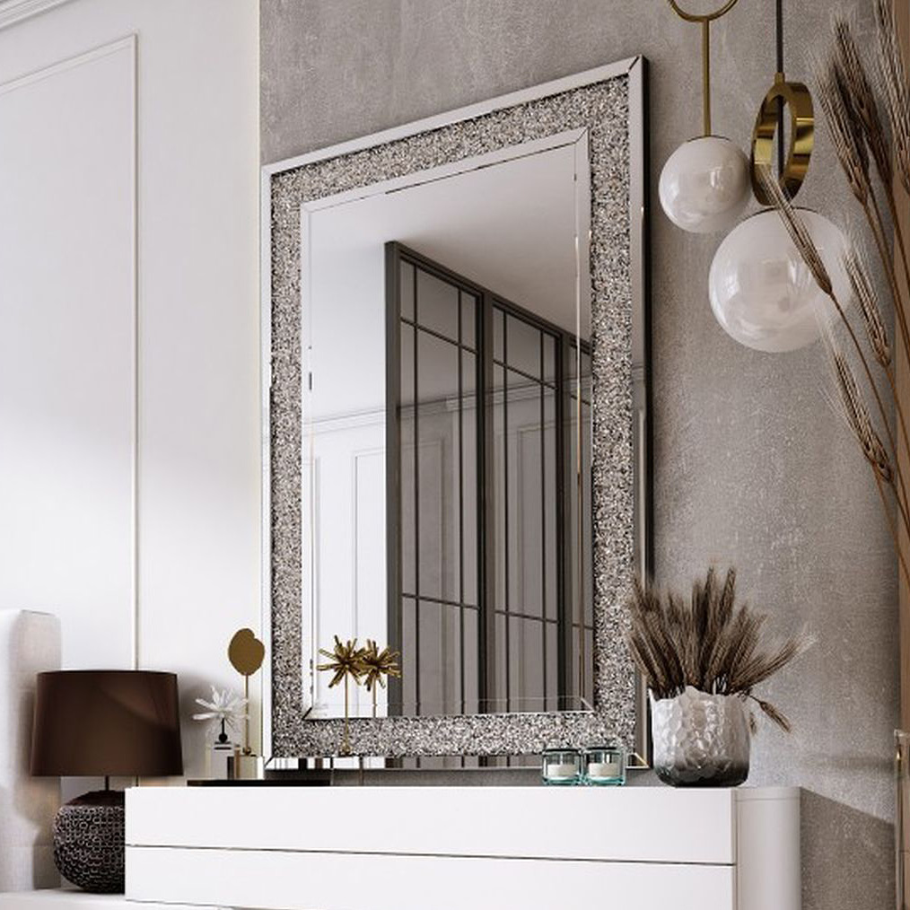 Ars Longa Giuliano lustro 80x120 cm kryształy GIULIANOLUSTRO