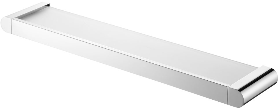 Bisk Futura silver półka pod lustro chrom/szkło mrożone 02985