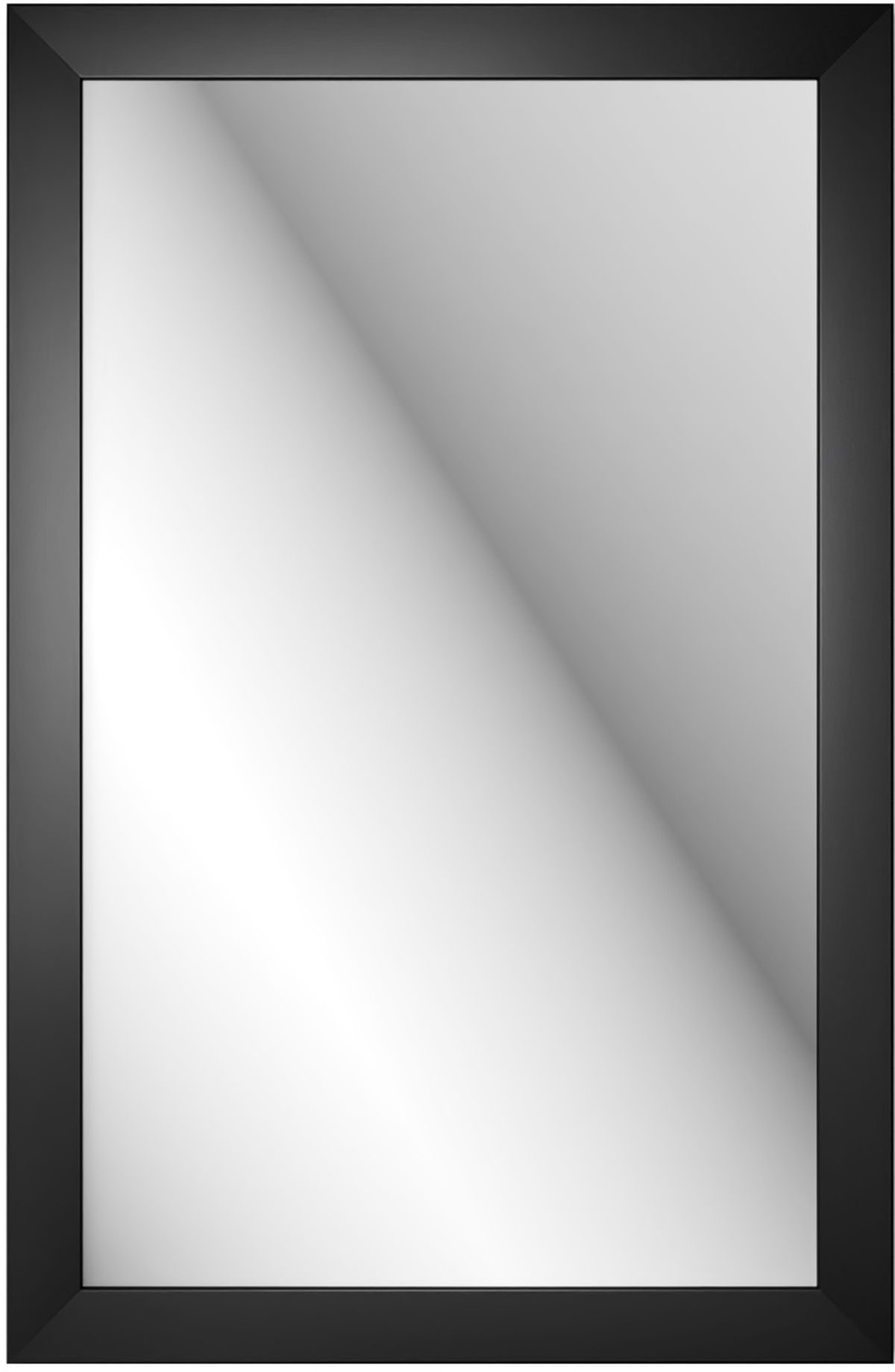 Styler Lahti lustro prostokątne 72x47 cm czarne LU-12304