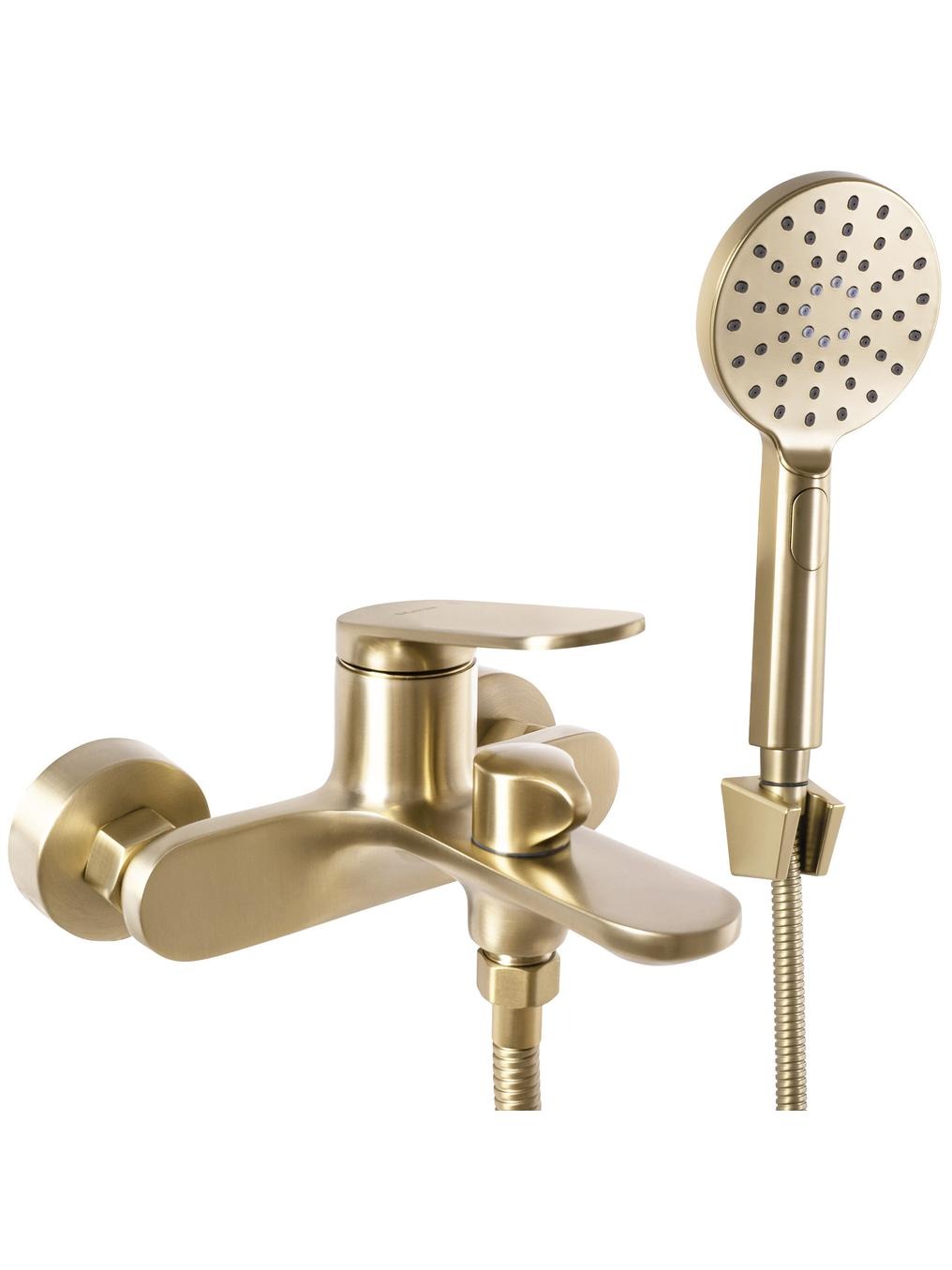 Rea Marco bateria wannowo-prysznicowa ścienna złota REA-B5942