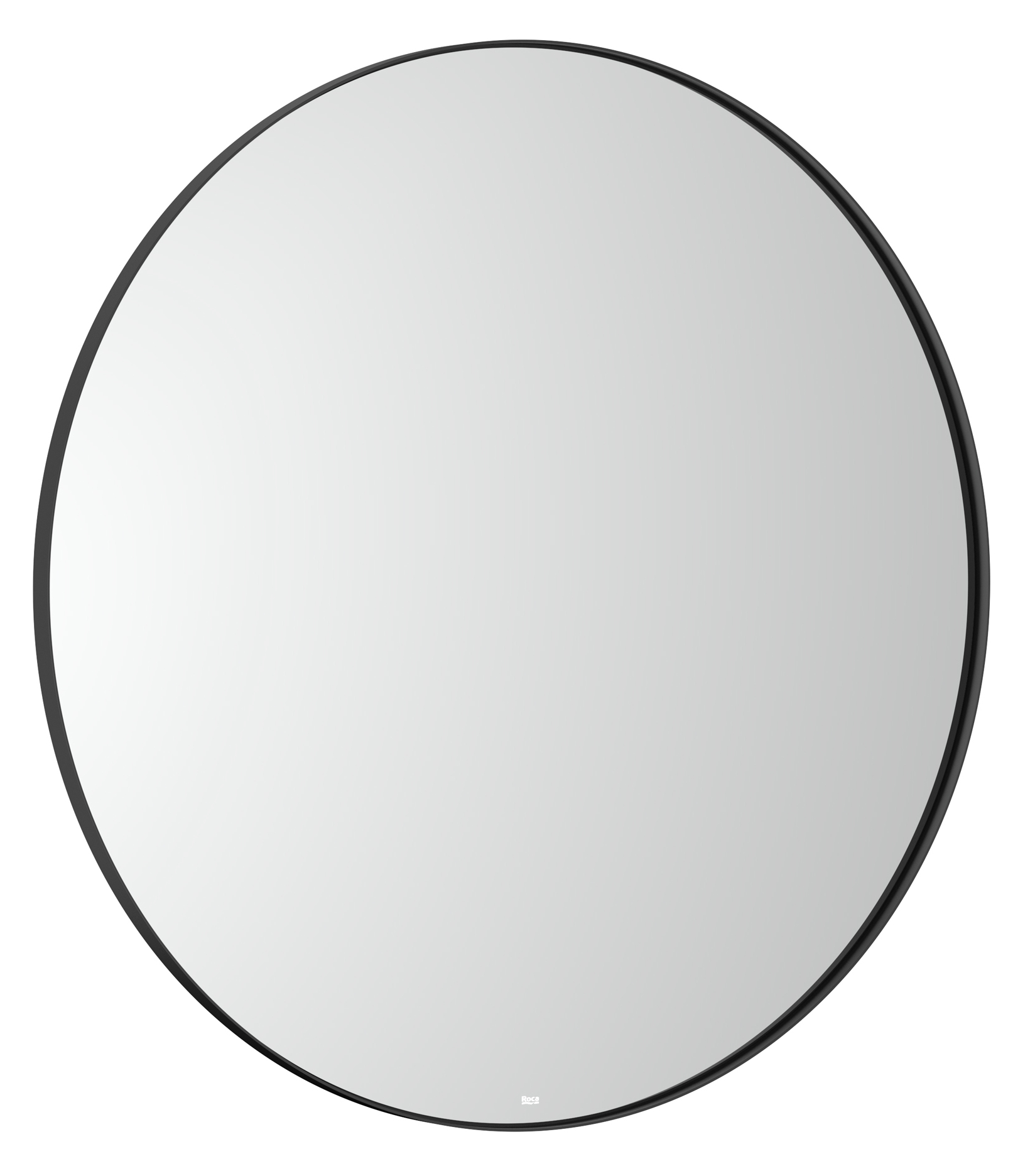 Roca Luna lustro 80x80 cm okrągłe z oświetleniem czarny A812426000