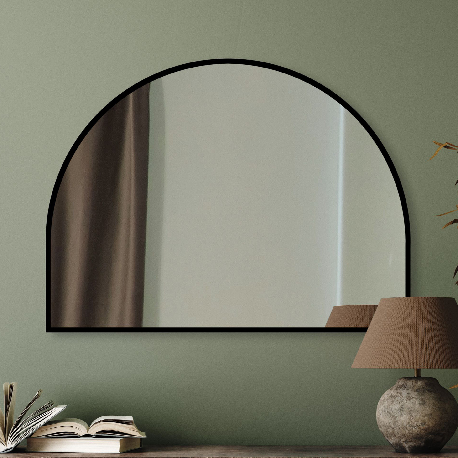 Guarda Musa lustro 110x80 cm czarny FOR-MUS-CZARNY-110X80