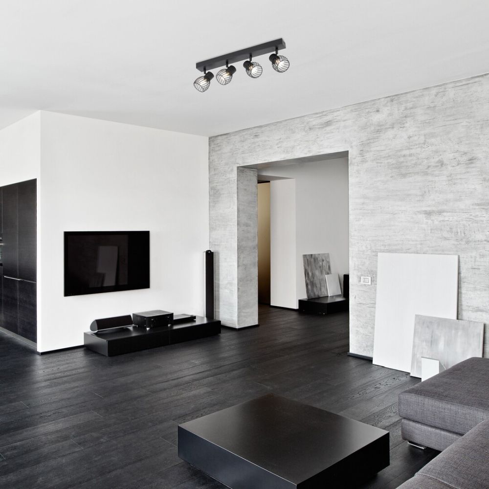 Rabalux Aberama lampa podsufitowa 4x10W czarny mat 73004