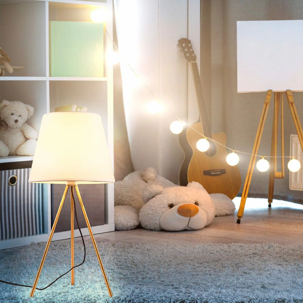 Goldlux Elena lampa stołowa 1x20 W biała 325525