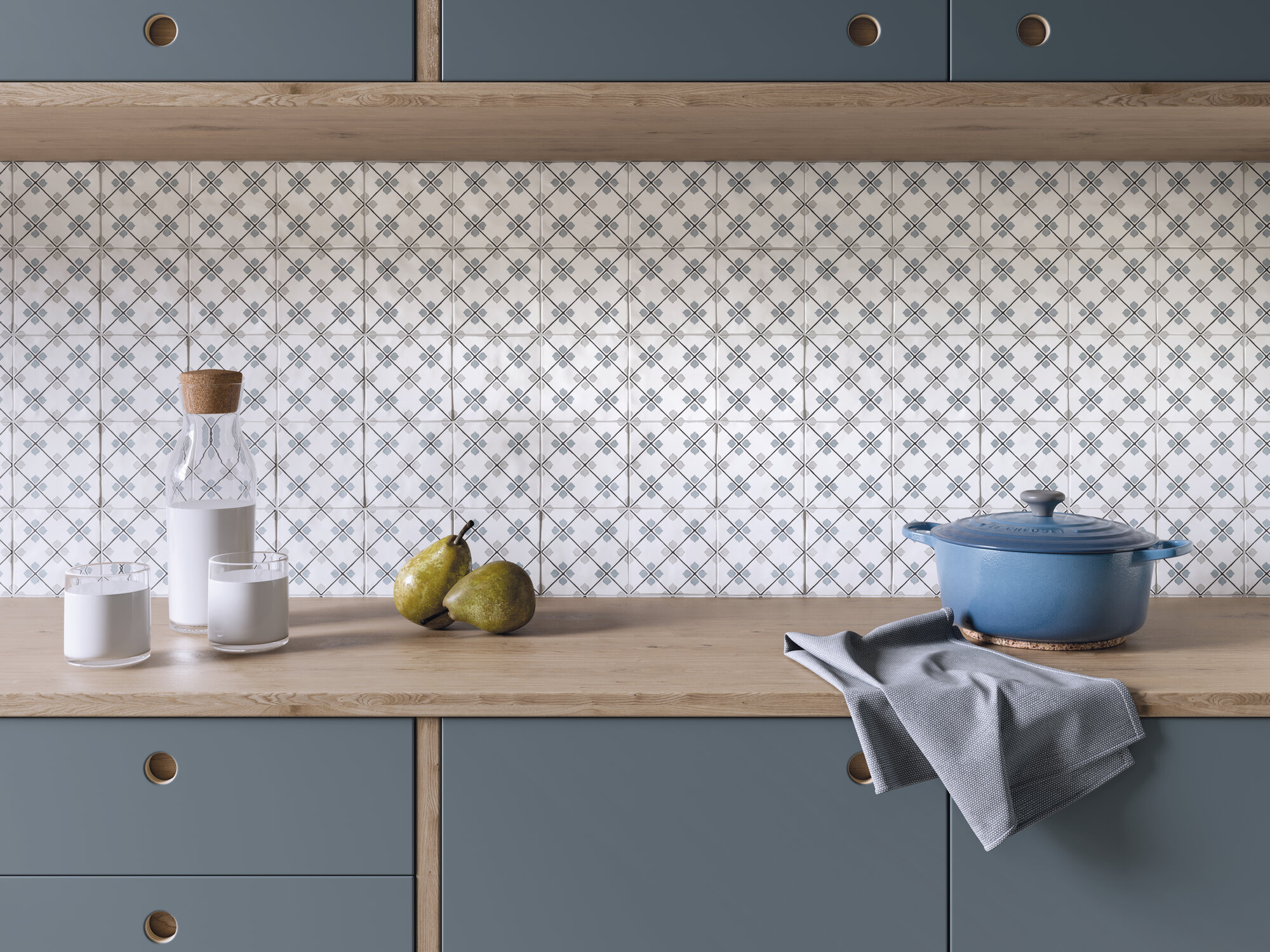 Peronda Harmony Tanger Silver Rhomb płytka ścienno-podłogowa 12,3x12,3 cm