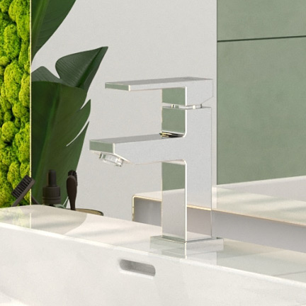 Hagser Ulva bateria umywalkowa stojąca chrom HGR60000032 - Wysyłka w 24h