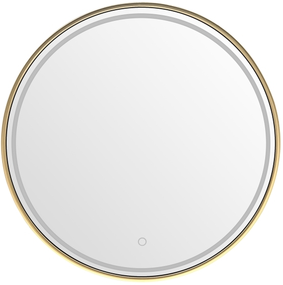 Zuma Line lustro 80x80 cm okrągłe z oświetleniem złoty 3117