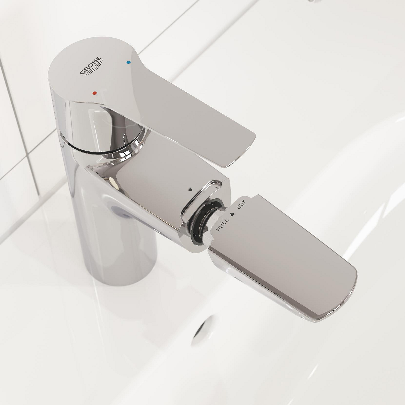 Grohe Start bateria umywalkowa stojąca z wyciąganą wylewką QuickFix chrom 24205003 - Wysyłka w 24h