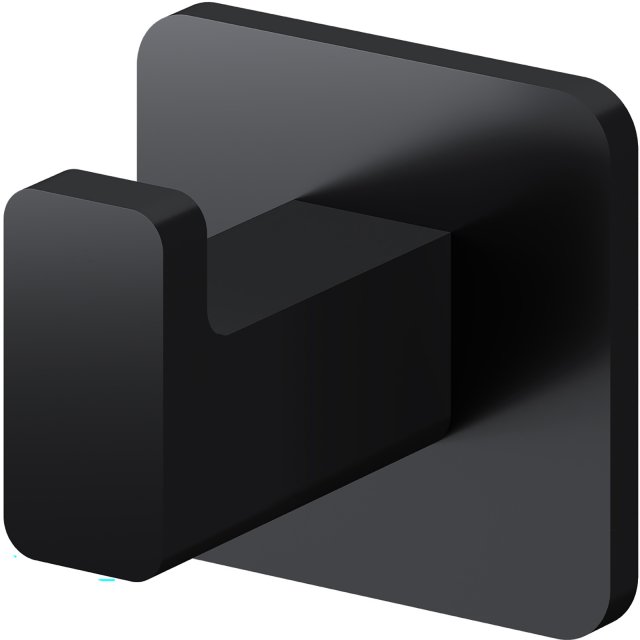 OMNIRES Haczyk NELSON 4,5x4,5 czarny mat NL80115BL