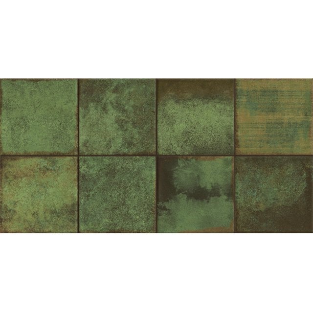 Płytka ścienna CODERIVER WT1092 dark green glossy 29,7x60 gat. I