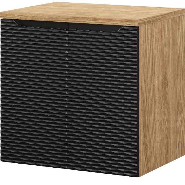 COMAD Szafka podumywalkowa z drzwiami OCEAN BLACK z blatem 60 cm