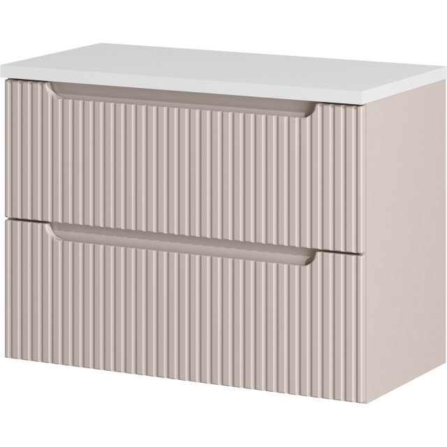 COMAD Szafka podumywalkowa NOVA CASHMERE z blatem WHITE 80 cm