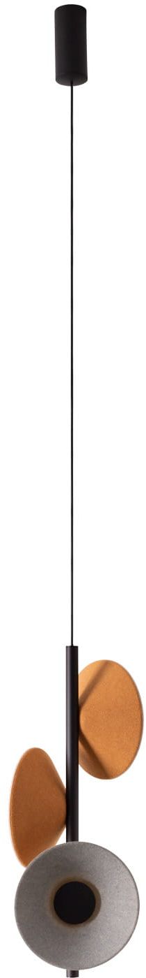 Darmowa Dostawa - Lampa wisząca x8 W szary/popielaty-żółta MaxLight Puro P0564