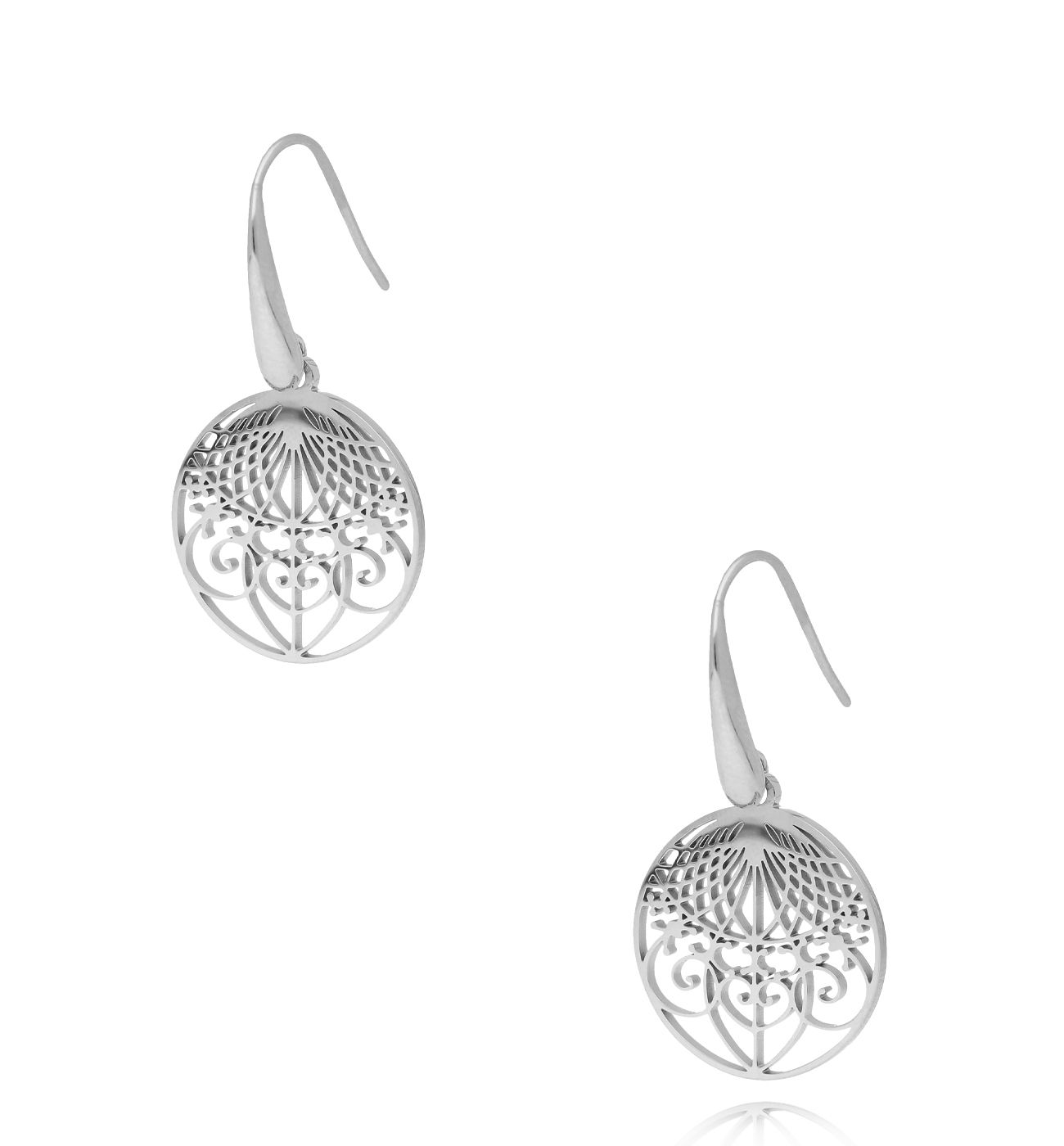 Kolczyki srebrne z rozetką Acacia KSA1125