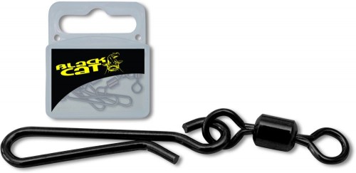 Black Cat Krętlik zaciskowy czarny mat 5szt