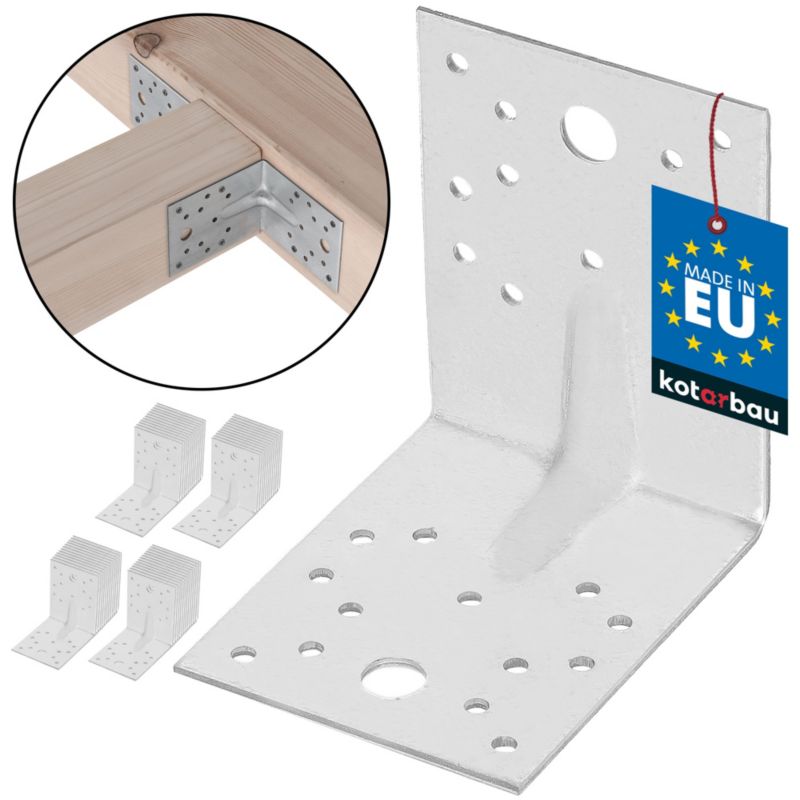 Kątownik łącznik KOTARBAU budowlany 100x100x80 mm 50 szt.