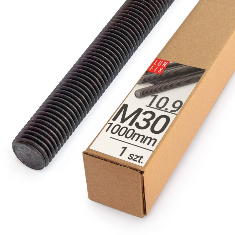 Pręt gwintowany Lun Fix kl.10.9 czarny M30x1000 1szt.