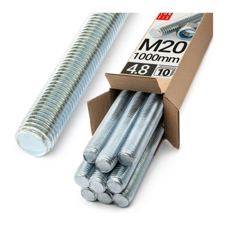 Pręt gwintowany Lun Fix kl.4.8 ocynkowany M20x1000 10szt.