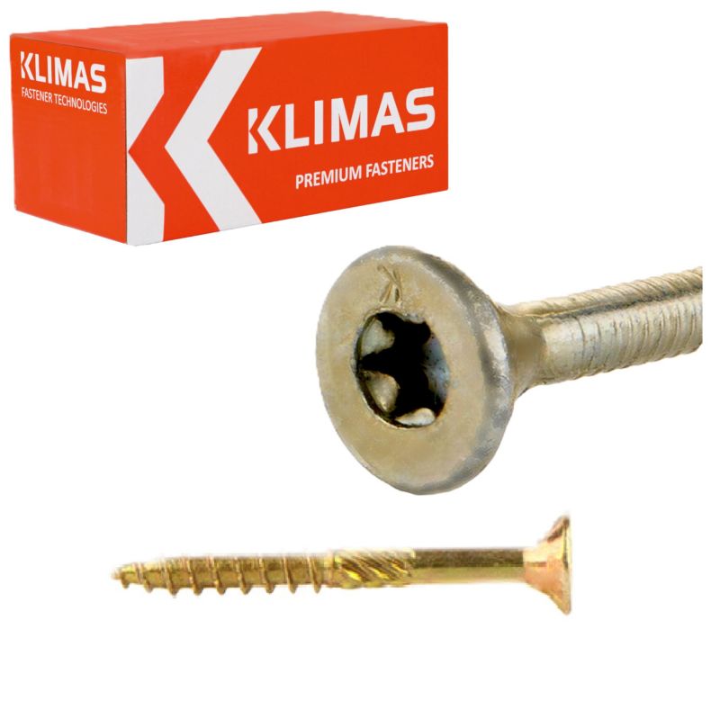 Wkręty konstrukcyjne Klimas WKCS ocynkowane do drewna 3,5x40 mm 500szt