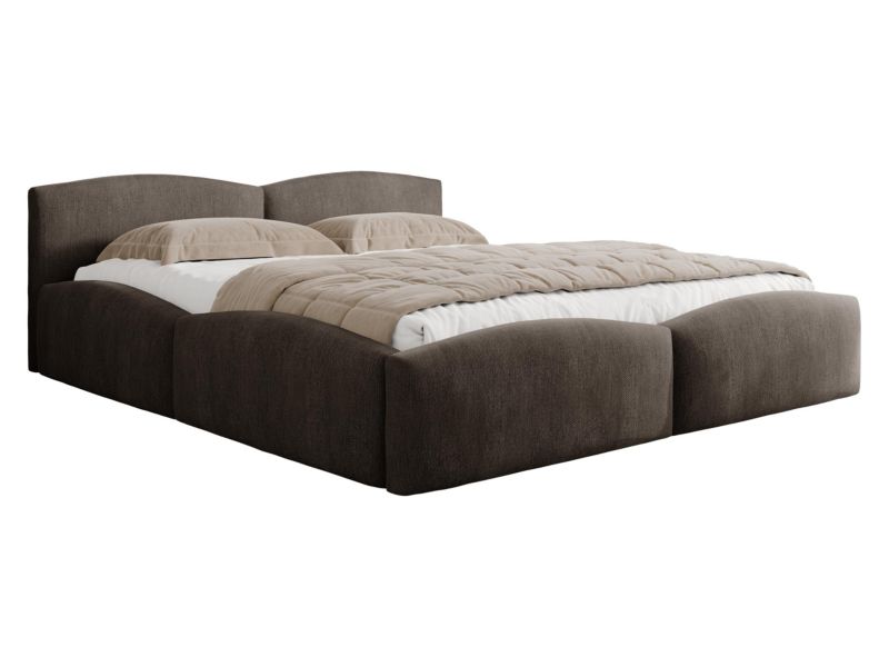 Łóżko tapicerowane MIRJAN 24 Mirala 160x200 brązowy 1 szt.