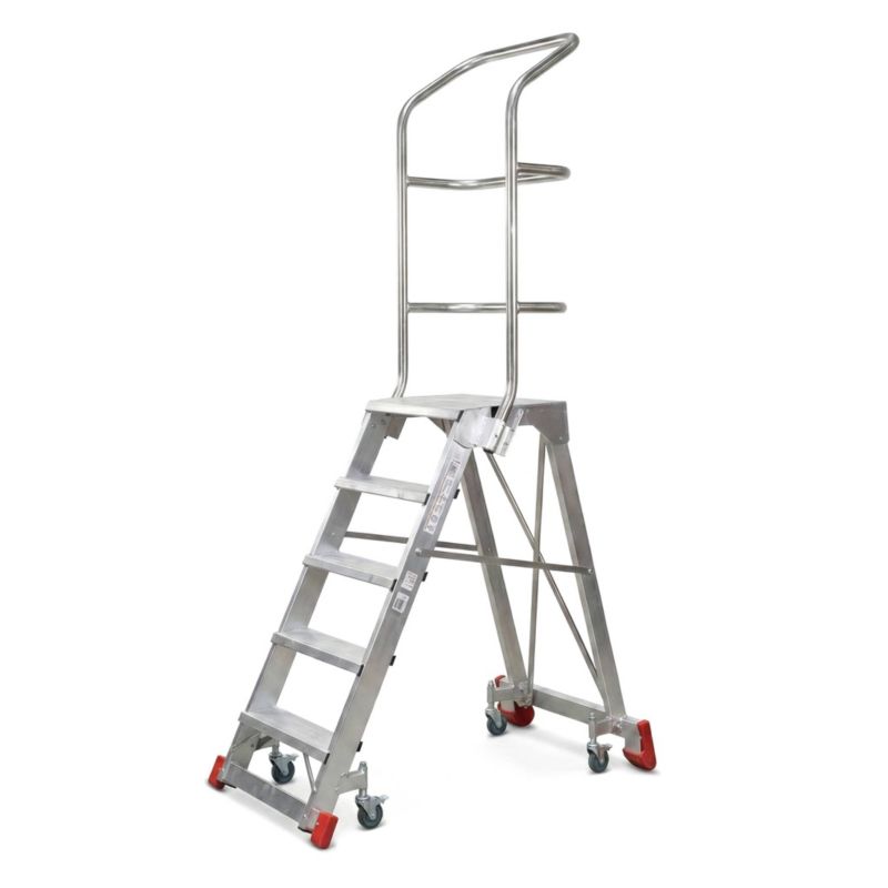 Drabina magazynowa FARAONE 5-stopniowa CM 5LPR- 3,23 m 1 szt