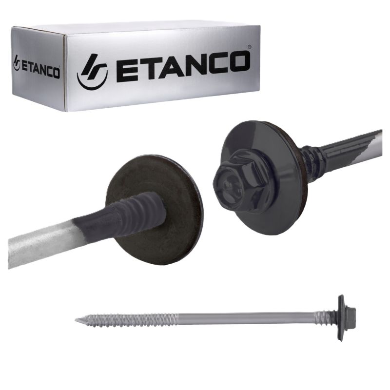 Wkręty dachowe Etanco GTRW 6,4/7,0x160 mm RAL 7016 100szt