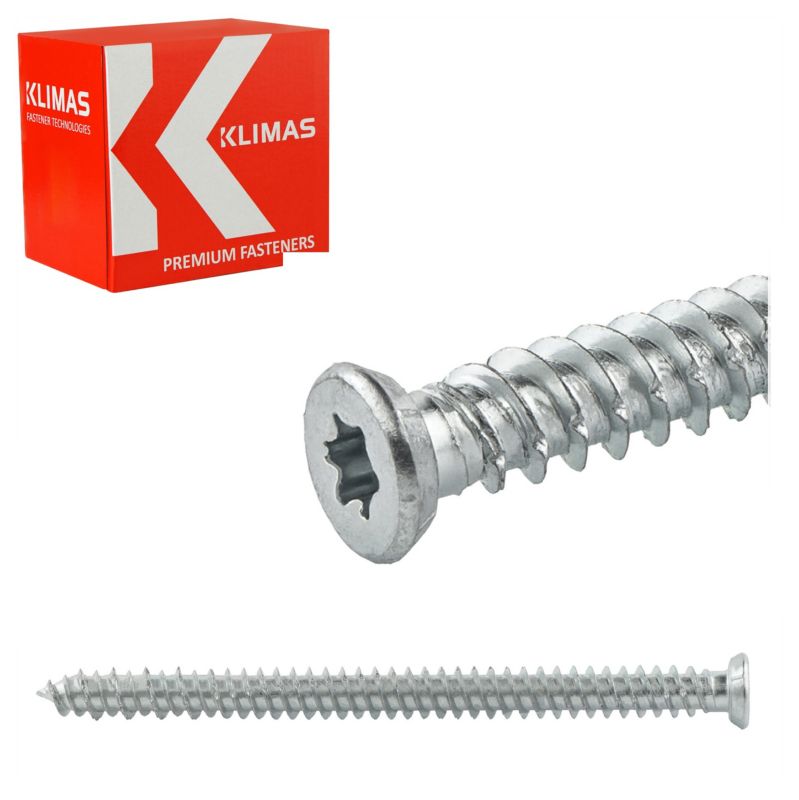 Wkręty ościeżnicowe Klimas łeb stożkowy WHO montażowe 7,5x112 mm 200szt