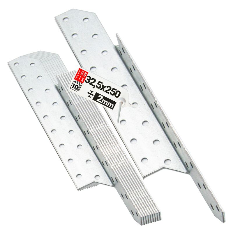 Łącznik krokwiowy Lun Fix 32,5x250 mm prawy 10 szt.