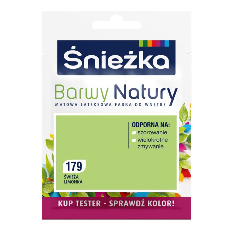 Tester farby Śnieżka Barwy Natury świeża limonka 25 ml