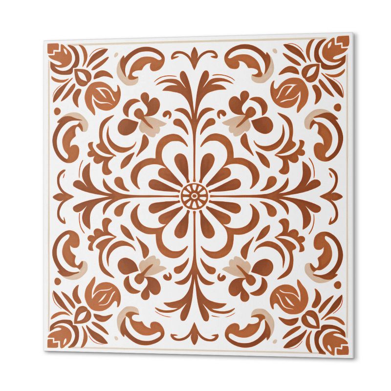 Płytki Winylowe ArtPrintCave 30x30 cm Ornamentalny wzór kwiatowy 9 szt.