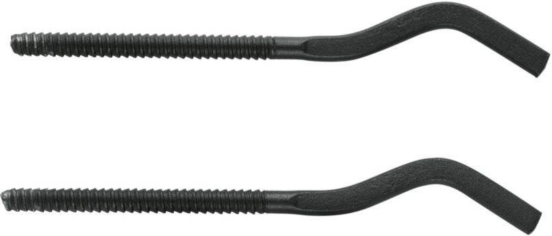 Komplet wieszaków grzejnikowych aluminiowych czarny