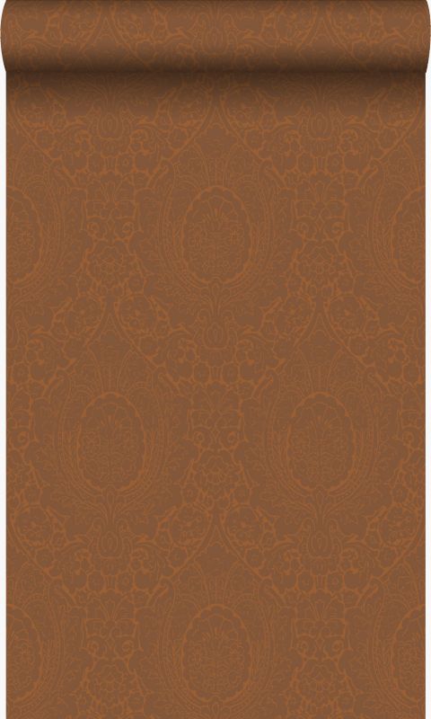 Tapeta Origin Wallcoverings ozdoby szafranowo-żółtym 53 cm x 10.05 m - 1 rol.