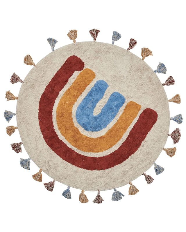 Dywan okrągły bawełniany 120 cm wielokolorowy Yagci 1 szt.