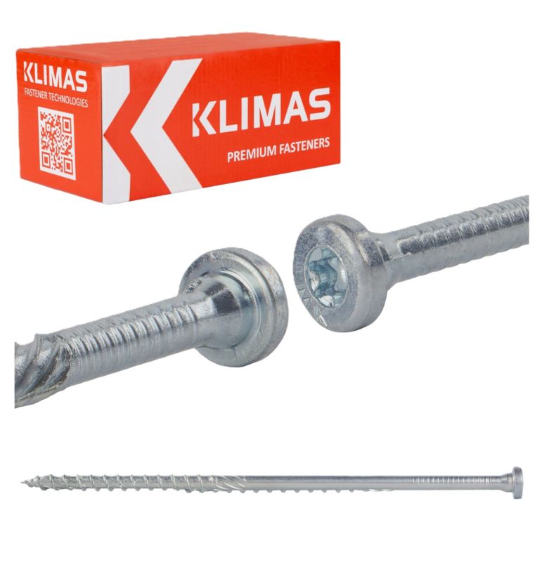 Wkręty do łączników Klimas WKCR Łeb okrągły Stal 8x200 mm 50szt