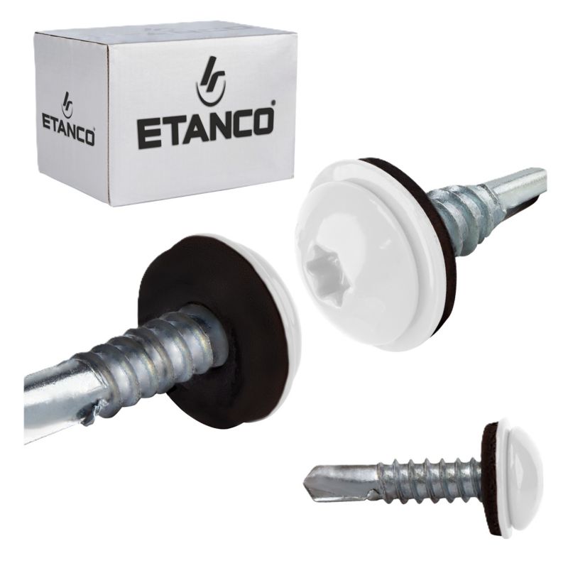 Wkręty samowiercące Etanco GT5 PH Z14 Lakierowany RAL 9010 5,5x25 mm 250szt