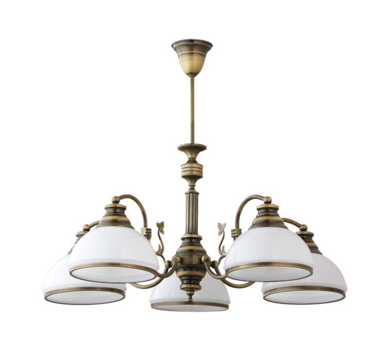 Żyrandol Jupiter ZEUS mosiądz 5xE27x20W IP20 wym:60x70x70cm - 1 szt.