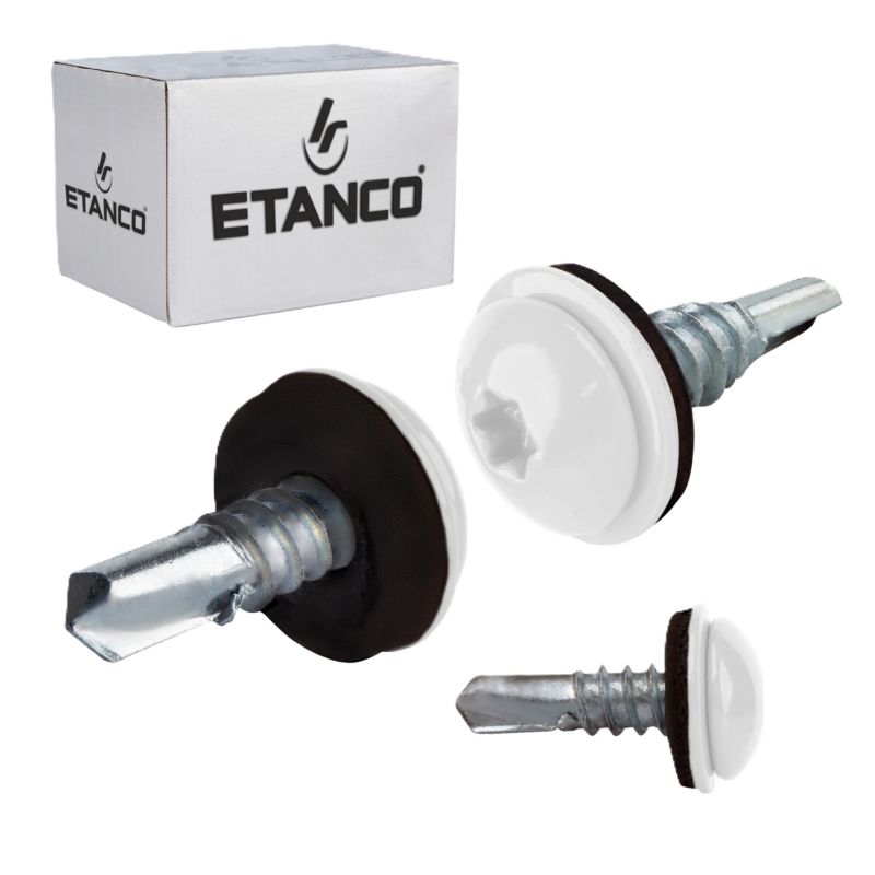 Wkręty samowiercące Etanco GT5 PH Z14 Lakierowany RAL 9010 5,5x19 mm 250szt