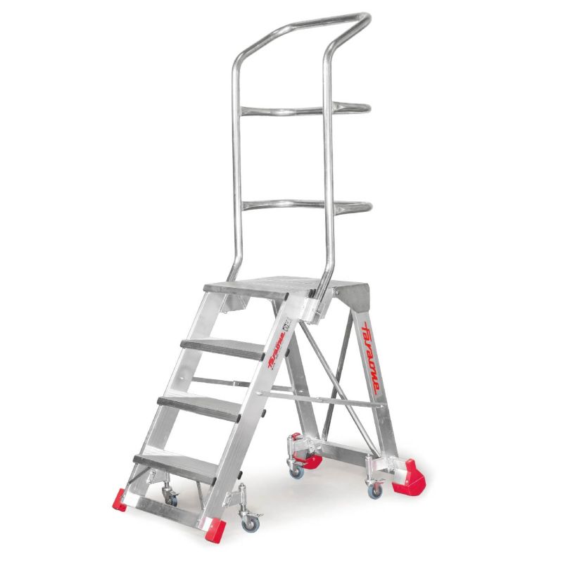 Drabina magazynowa FARAONE 4-stopniowa CM 4LPR - 2,98 m 1 szt