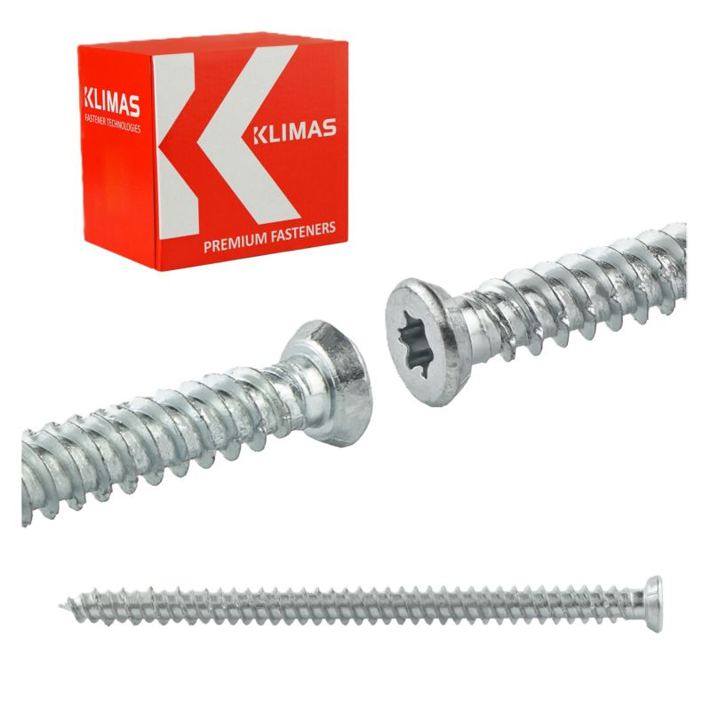 Wkręty ościeżnicowe Klimas WHO Łeb stożkowy Stal 7,5x182 mm 100szt