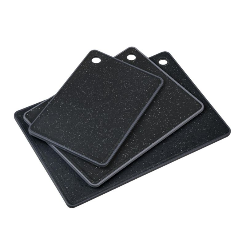 Zestaw desek do krojenia KESPER czarne plastikowe 3 szt.