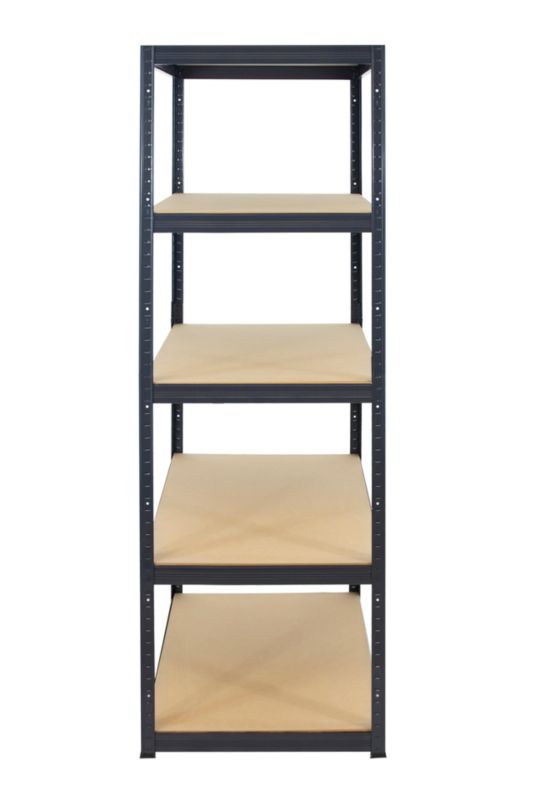 Regał metalowy MODO24 magazynowy stojak grafit premium helios 180x60x60cm 5 półek po 175 kg 1 szt.