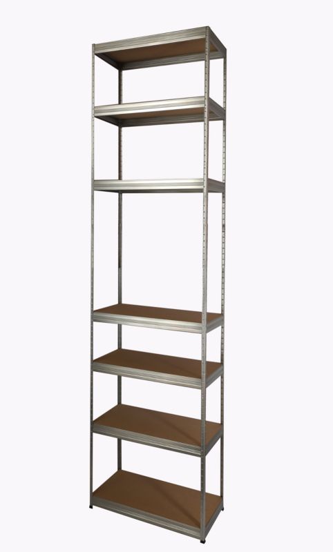 Regał metalowy MODO24 magazynowy ocynkowany helios 270x30x30cm 7 półek po 175 kg 1 szt.