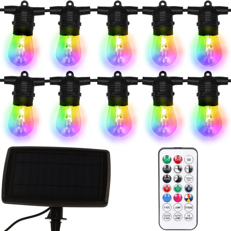 Girlanda solarna 10 LED JUMI ogrodowa 10m lampki RBG kolorowa na balkon świetlna 1 szt.